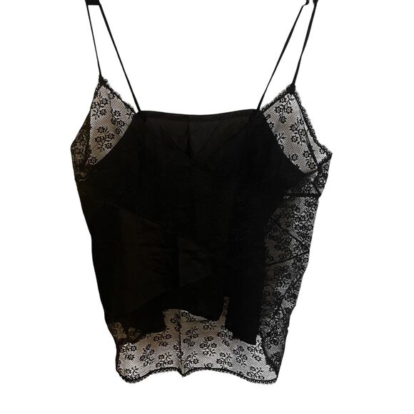Vtg Womens Babydoll Mesh Lace Tank Top S Sheer Whimsygoth Romantic Dainty Y2k - Picture 1 of 10